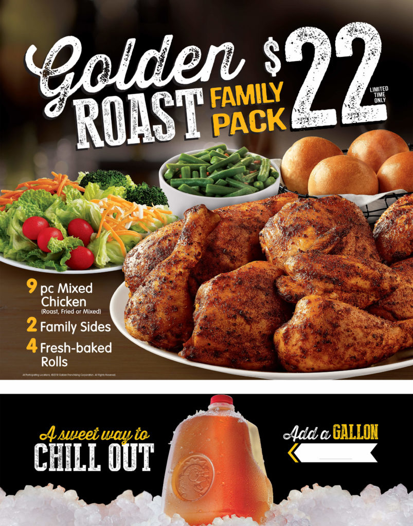 Golden Chick Promo Golden Roast Family