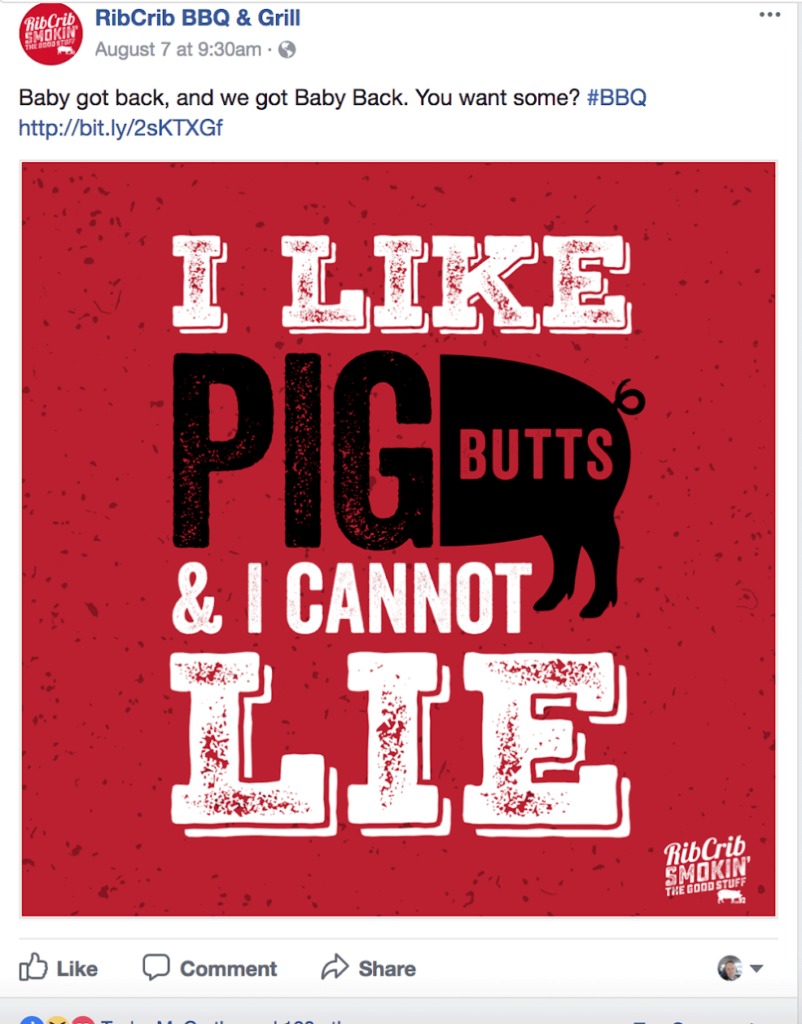 Rib Crib Pig Butts Social