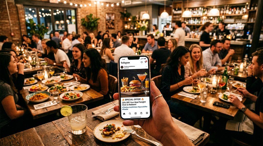 marketing for a crowded restaurant